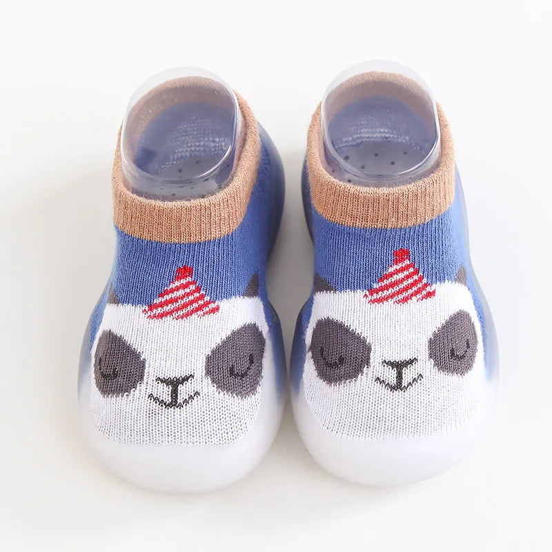 Baby Socks Shoes Infant Cute Cartoon Boy Girl Shoes Soft Rubber Sole Child Floor Sneaker BeBe Booties Toddler Girls First Walker