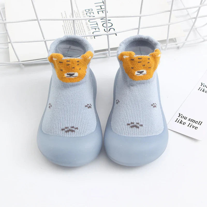 Baby Socks Shoes Infant Cute Cartoon Boy Girl Shoes Soft Rubber Sole Child Floor Sneaker BeBe Booties Toddler Girls First Walker