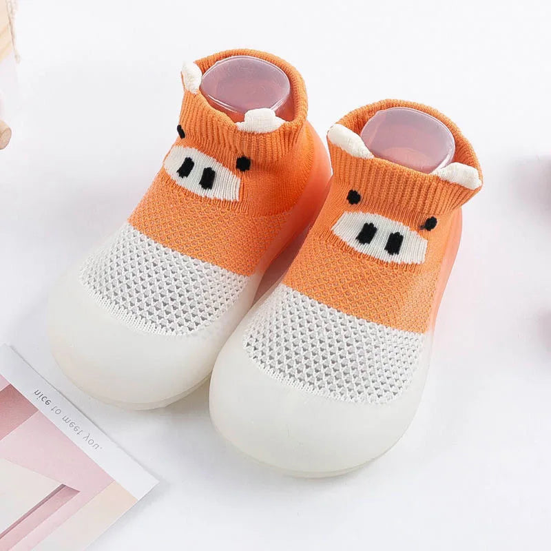 Baby Socks Shoes Infant Cute Cartoon Boy Girl Shoes Soft Rubber Sole Child Floor Sneaker BeBe Booties Toddler Girls First Walker