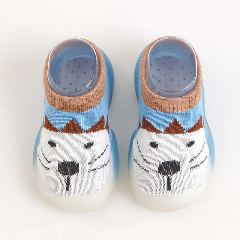 Baby Socks Shoes Infant Cute Cartoon Boy Girl Shoes Soft Rubber Sole Child Floor Sneaker BeBe Booties Toddler Girls First Walker