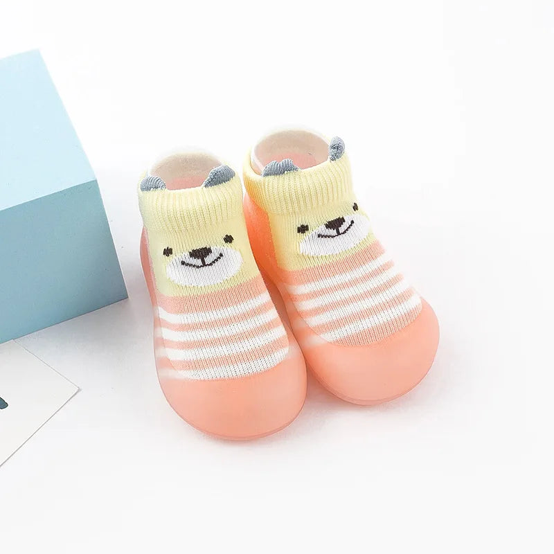 Baby Socks Shoes Infant Cute Cartoon Boy Girl Shoes Soft Rubber Sole Child Floor Sneaker BeBe Booties Toddler Girls First Walker