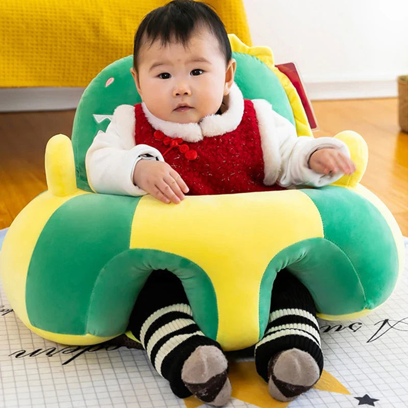 Baby Sofa Support Seat Cover Plush Chair Learning To Sit Comfortable Cartoon Toddler Nest Puff ChairToy Baby Floor Plush Lounger