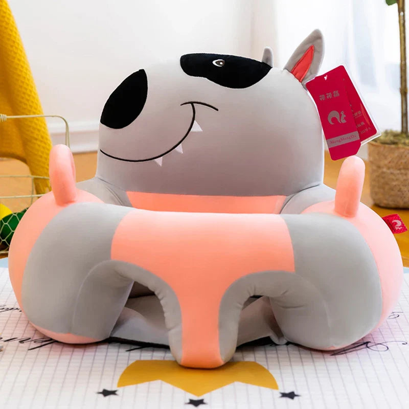 Baby Sofa Support Seat Cover Plush Chair Learning To Sit Comfortable Cartoon Toddler Nest Puff ChairToy Baby Floor Plush Lounger