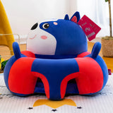 Baby Sofa Support Seat Cover Plush Chair Learning To Sit Comfortable Cartoon Toddler Nest Puff ChairToy Baby Floor Plush Lounger