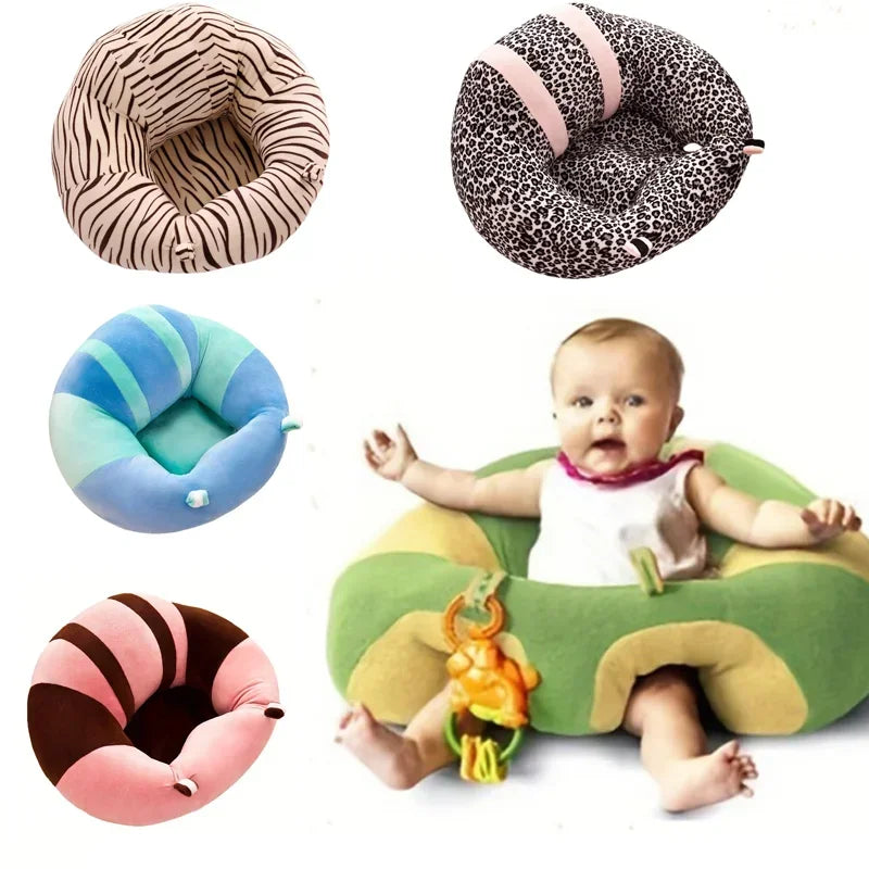 Baby Support Seat Sofa Plush Soft Animal Shaped Baby Learning to Sit Chair Keep Sitting Posture Comfortable Infant Sitting Chair