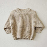 Baby Sweater For Boy & Girls Autumn Winter Cotton Knitted Kids Sweatersuit Casual Chunky Cable Knit Baby Tops