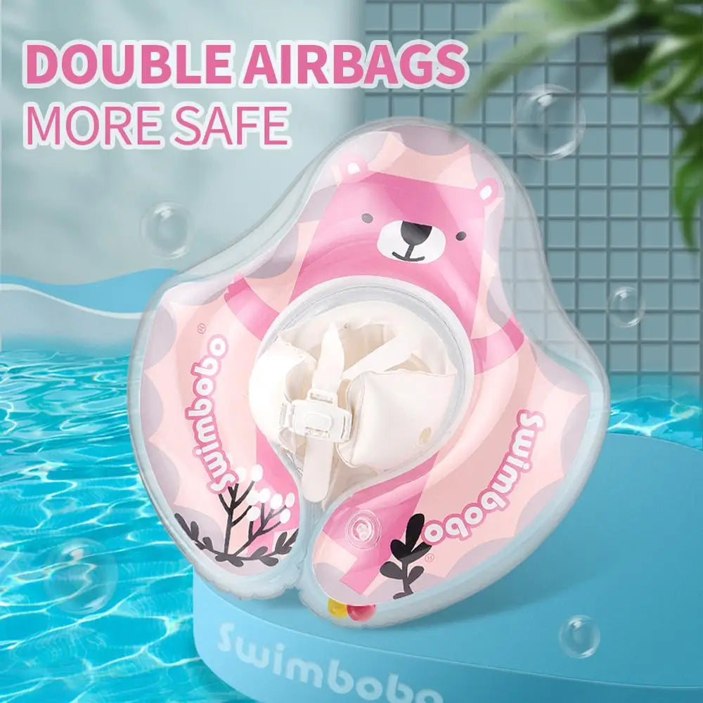 Baby Swimming Float Inflatable Infant Pink Floating Ring Kids Swim Pool Accessories Circle Bathing Summer Toys Toddler Rings