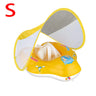 Baby Swimming Float With Sun Canopy Inflatable Infant Floating Swim Kids Swim Pool Accessories Circle Bathing Summer