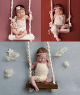 Baby Swing  Newborn Photography Props Wooden Chair  Babies Furniture Infants Photo Shooting Prop Accessories  Fotografia