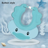 Baby Washing Hat Toddler Bath Shower Cap Children Soft Adjustable Visor Ears Protection Hair Care Infant Shampoo Cap Head Cover