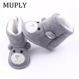 Baby Winter Boots Infant Toddler Newborn Cute Cartoon Bear Shoes Girls Boys First Walkers Super Keep Warm Snowfield Booties Boot