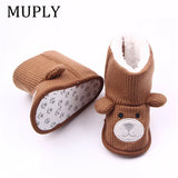 Baby Winter Boots Infant Toddler Newborn Cute Cartoon Bear Shoes Girls Boys First Walkers Super Keep Warm Snowfield Booties Boot