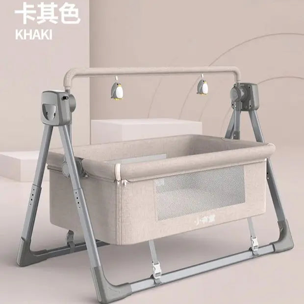 Baby bed rocking bed baby crib electric cradle Portable foldable crib travel crib newborn baby smart coax baby sleeping basket