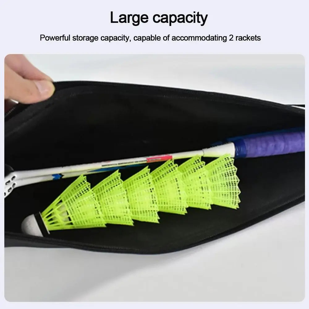 Badminton Racket Carrying Bag Carry Case Full Racket Carrier Protect for Unisex Men Players Outdoor Sports