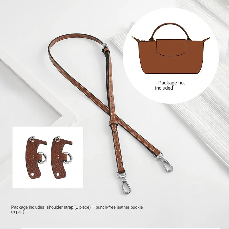 Bag Strap For Longchamp Mini Bag Shoulder Strap Bag Free Punching Modification Bag Belt Accessories 95-124CM/65CM