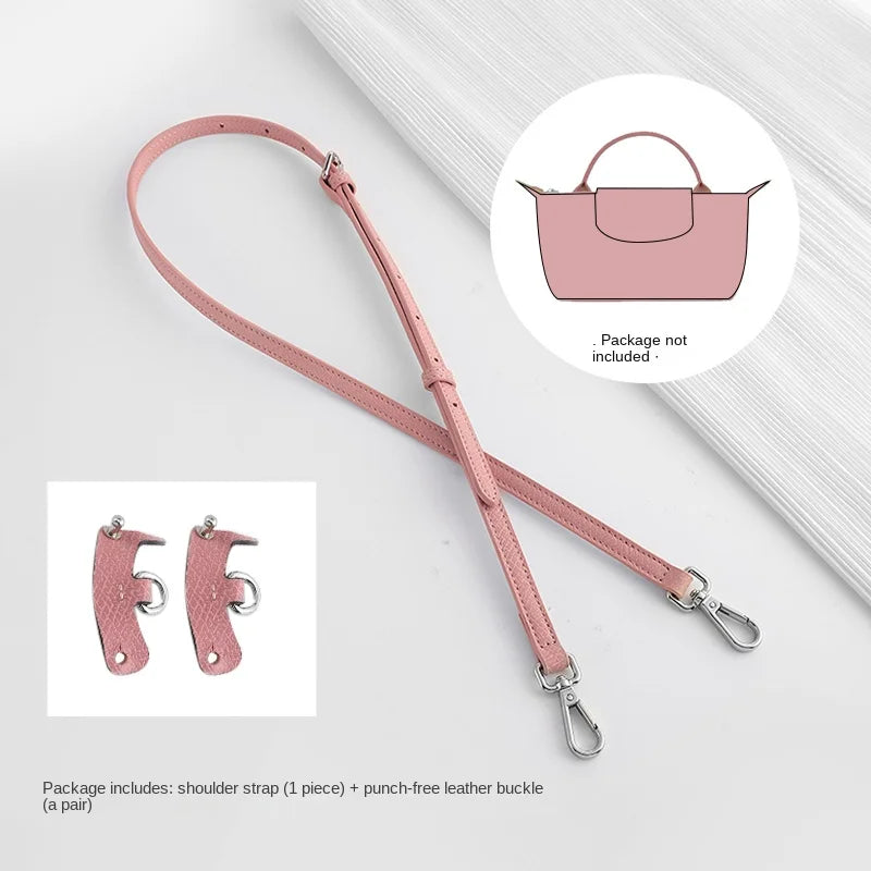 Bag Strap For Longchamp Mini Bag Shoulder Strap Bag Free Punching Modification Bag Belt Accessories 95-124CM/65CM