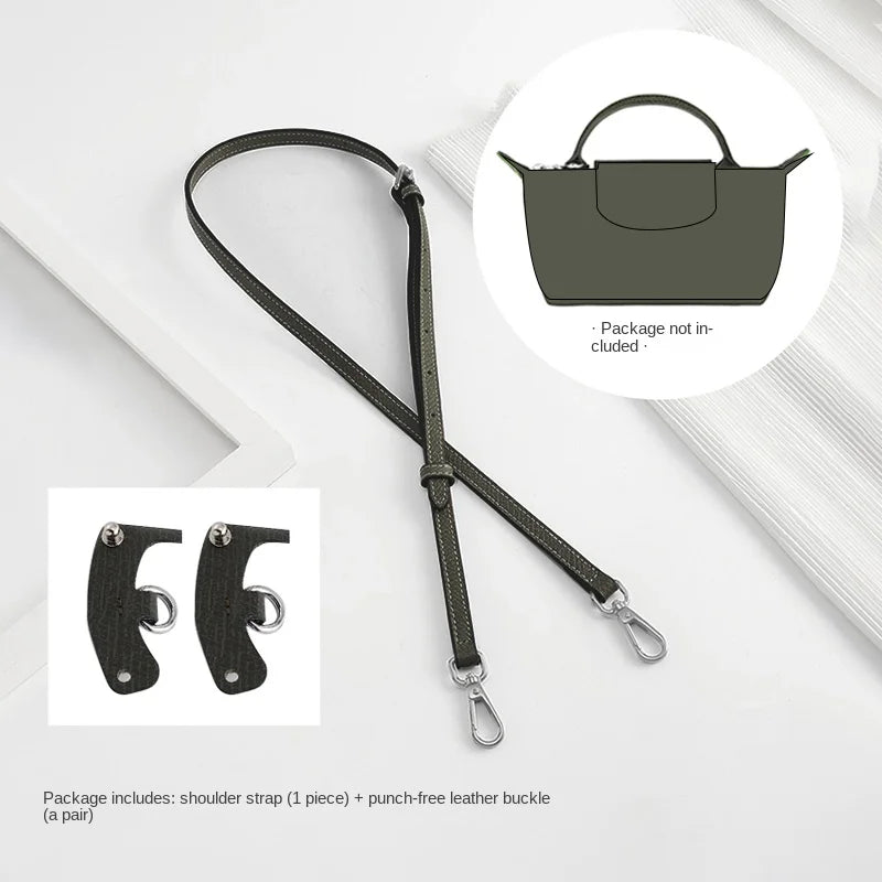 Bag Strap For Longchamp Mini Bag Shoulder Strap Bag Free Punching Modification Bag Belt Accessories 95-124CM/65CM