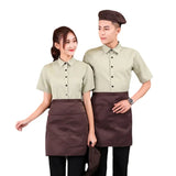 Bakery Work Wear Coffe Shop Waitress Unfiorm Short Sleeve Hotel Uniforms Food Service Workwear Cook Clothing Staff Overalls