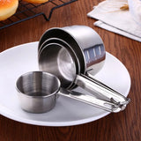 Bakeware 4pcs/Set Stainless Steel Measuring Spoons Coffee Powder Spoon Flour Measuring Cup Kitchen Scale Pastry Baking Tools