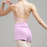 Ballet dance pants high waist flanging slimming practice boxer A-line dance shorts adult nylon fabric