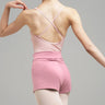 Ballet dance pants high waist flanging slimming practice boxer A-line dance shorts adult nylon fabric