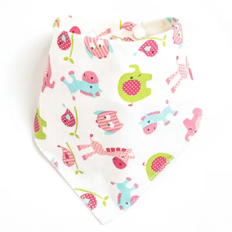 Bandana Bibs Baby Cotton Babador Feeding Smock Infant Triangle Burp Cloths Cartoon Saliva Towel Baby Eating Accessory Baby Stuff