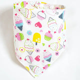 Bandana Bibs Baby Cotton Babador Feeding Smock Infant Triangle Burp Cloths Cartoon Saliva Towel Baby Eating Accessory Baby Stuff