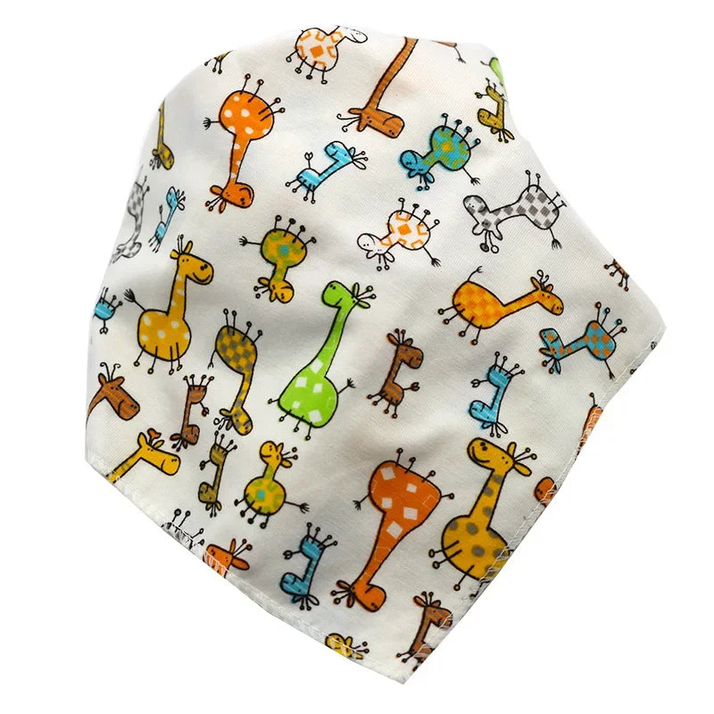 Bandana Bibs Baby Cotton Babador Feeding Smock Infant Triangle Burp Cloths Cartoon Saliva Towel Baby Eating Accessory Baby Stuff