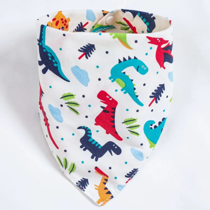 Bandana Bibs Baby Cotton Babador Feeding Smock Infant Triangle Burp Cloths Cartoon Saliva Towel Baby Eating Accessory Baby Stuff