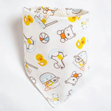 Bandana Bibs Baby Cotton Babador Feeding Smock Infant Triangle Burp Cloths Cartoon Saliva Towel Baby Eating Accessory Baby Stuff