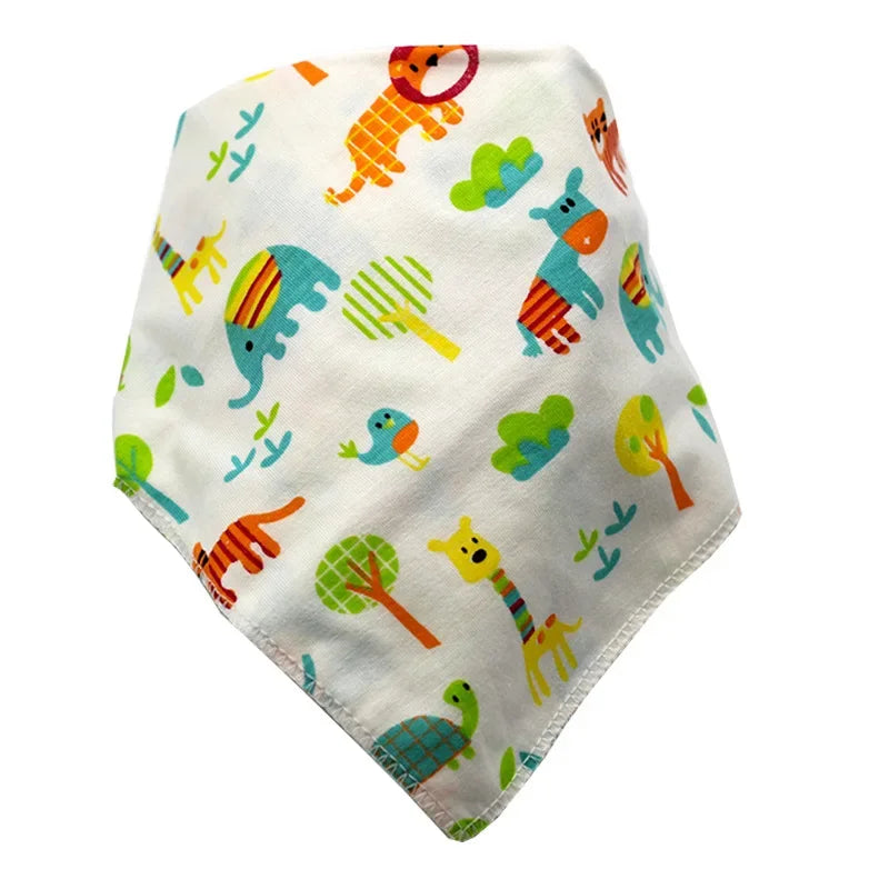 Bandana Bibs Baby Cotton Babador Feeding Smock Infant Triangle Burp Cloths Cartoon Saliva Towel Baby Eating Accessory Baby Stuff