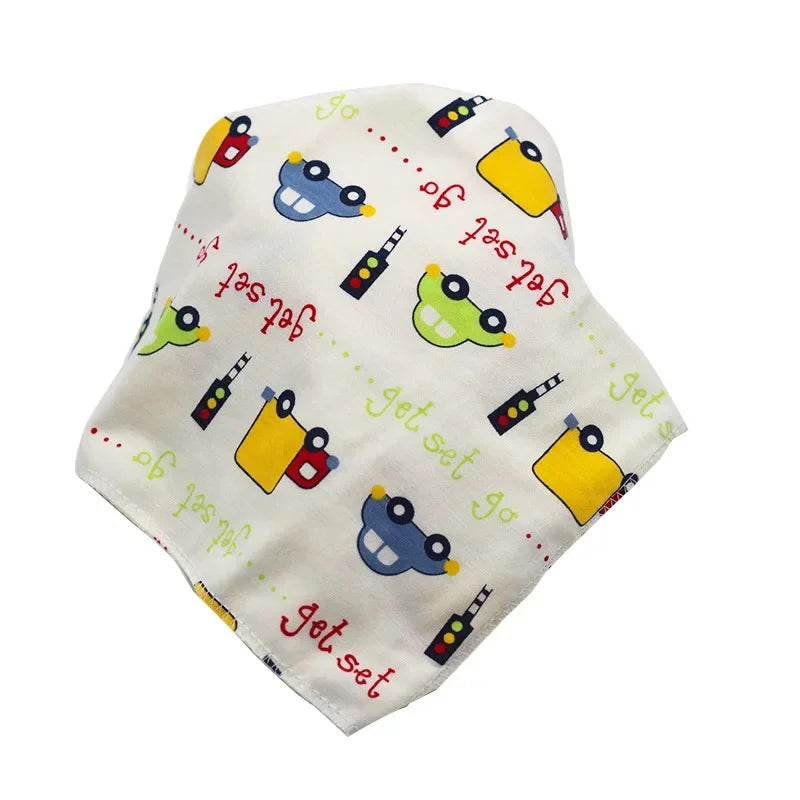 Bandana Bibs Baby Cotton Babador Feeding Smock Infant Triangle Burp Cloths Cartoon Saliva Towel Baby Eating Accessory Baby Stuff