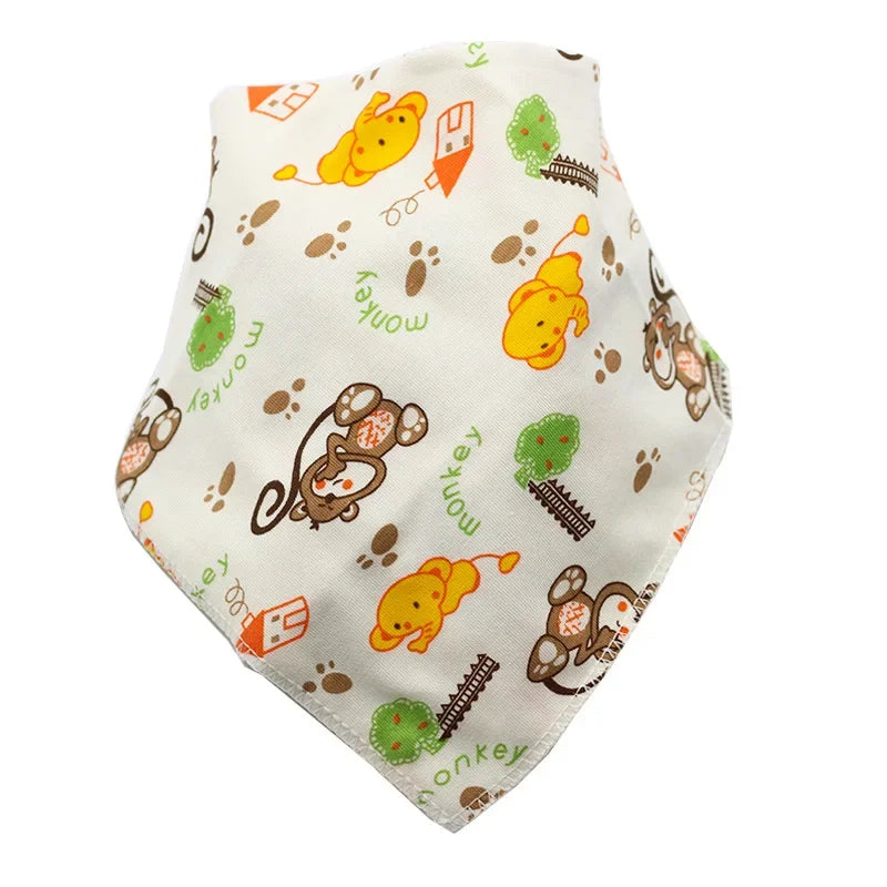 Bandana Bibs Baby Cotton Babador Feeding Smock Infant Triangle Burp Cloths Cartoon Saliva Towel Baby Eating Accessory Baby Stuff