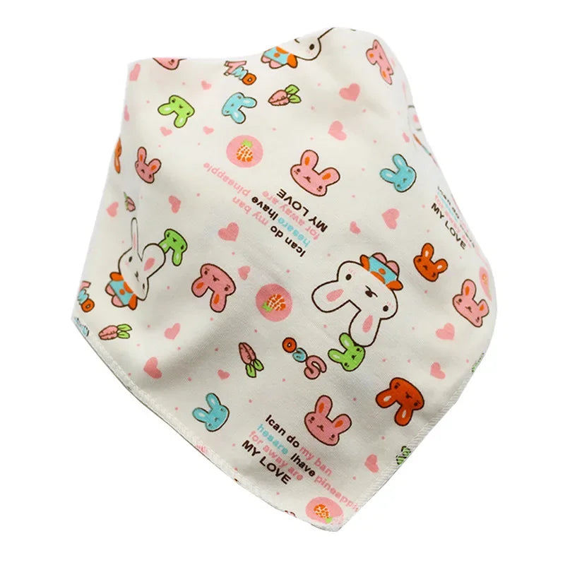 Bandana Bibs Baby Cotton Babador Feeding Smock Infant Triangle Burp Cloths Cartoon Saliva Towel Baby Eating Accessory Baby Stuff