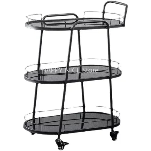 Bar Cart Trolley Organizer 3 Tier Rolling Beach Tea Utility Kitchen Island Shopping Stair Climbing Archivadores Dining Room Sets