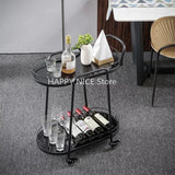 Bar Cart Trolley Organizer 3 Tier Rolling Beach Tea Utility Kitchen Island Shopping Stair Climbing Archivadores Dining Room Sets