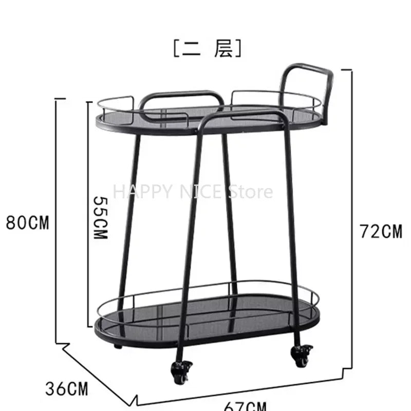 Bar Cart Trolley Organizer 3 Tier Rolling Beach Tea Utility Kitchen Island Shopping Stair Climbing Archivadores Dining Room Sets