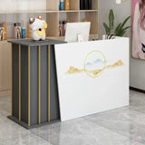 Bar Counter Reception Desk Wood Display Cabinet Beauty Salon Reception Desk Commercial Office Escritorios De Oficina Furniture