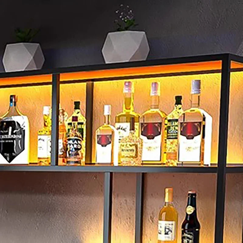 Bar Shelf Wine Rack Display Liquor Wall Mounted Commercial Club Wine Cabinets Storage Whisky Adega Barzinho Liquor Furniture