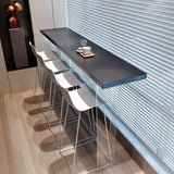 Bar Table Balcony Acrylic Suspension Table Bar Against The Wall Balcony Bar Casual High Table and Chair Combination