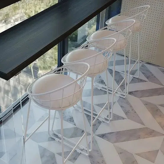 Bar Table Balcony Acrylic Suspension Table Bar Against The Wall Balcony Bar Casual High Table and Chair Combination