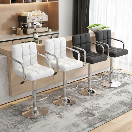 Bar chair lifting and rotating, simple and comfortable, bar chair backrest with armrests, bar chair manicure stool