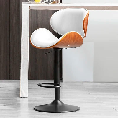 Bar chair modern simple home back high stool bar coffee shop milk tea shop chair front desk chair