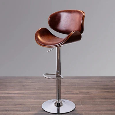 Bar chair modern simple home back high stool bar coffee shop milk tea shop chair front desk chair