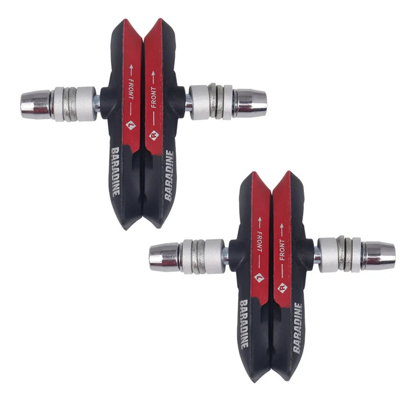 Baradine 959V 73mm MTB V-Brake Pads Mechanical Linear Pull Brakes Dual Compound Bicycle Brake Blocks All-Weather use