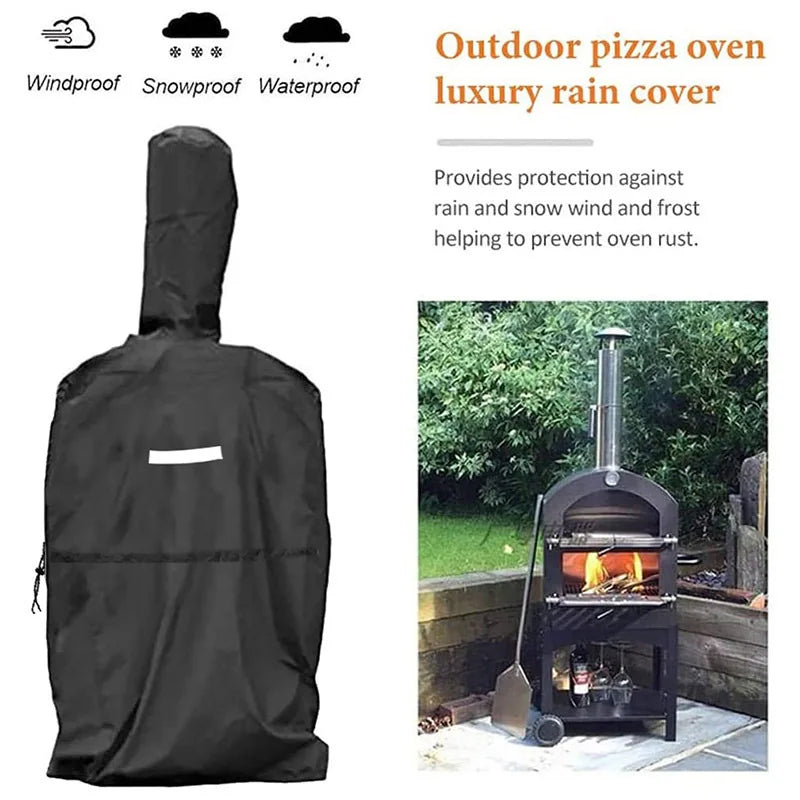 Barbecue Utensils Outdoor Pizza Oven Cover Grill Waterproof Barbecue Cover Cookware BBQ Dust Cover Sunscreen Case Oxford Cloth