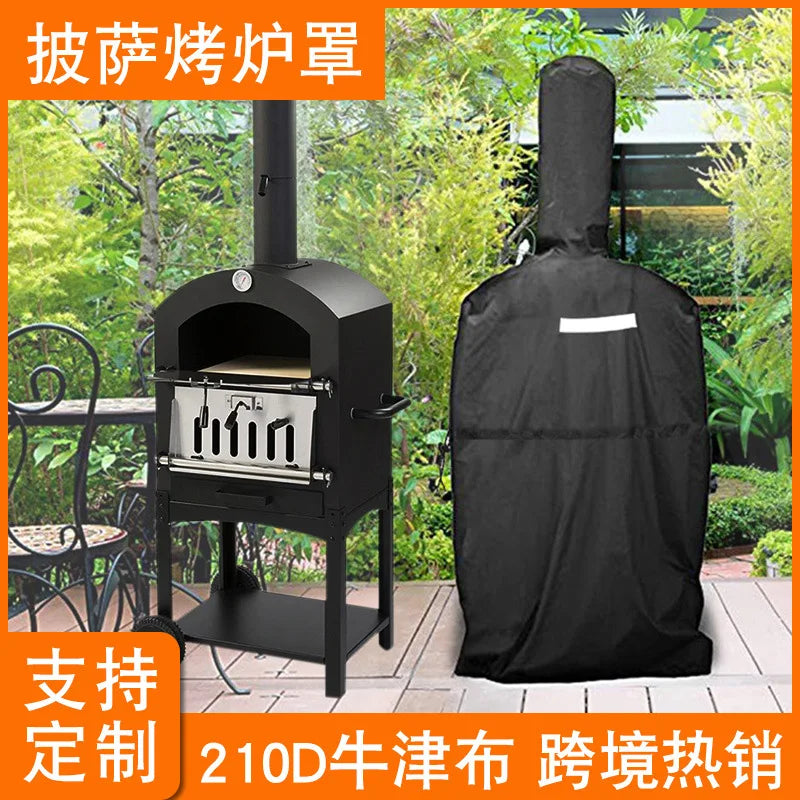 Barbecue Utensils Outdoor Pizza Oven Cover Grill Waterproof Barbecue Cover Cookware BBQ Dust Cover Sunscreen Case Oxford Cloth