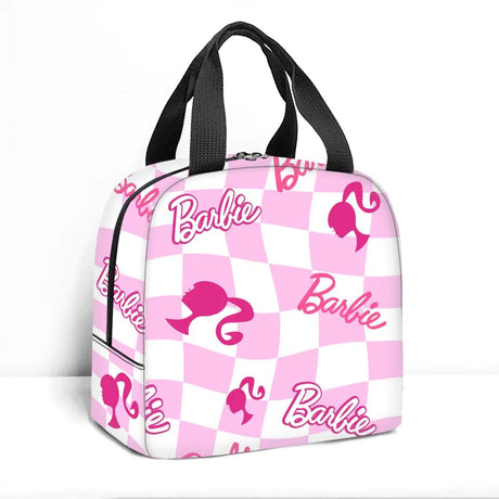 Barbie Women's Lunch Bag Student Movie Peripheral Fashion Print Portable Aluminum Foil Insulated Refrigerated Lunch Box Bag