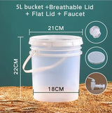 Barware Wine Fermenter Brewing Fermentation Beer For Bucket Making Equipment & With Kit Container Home Airlock