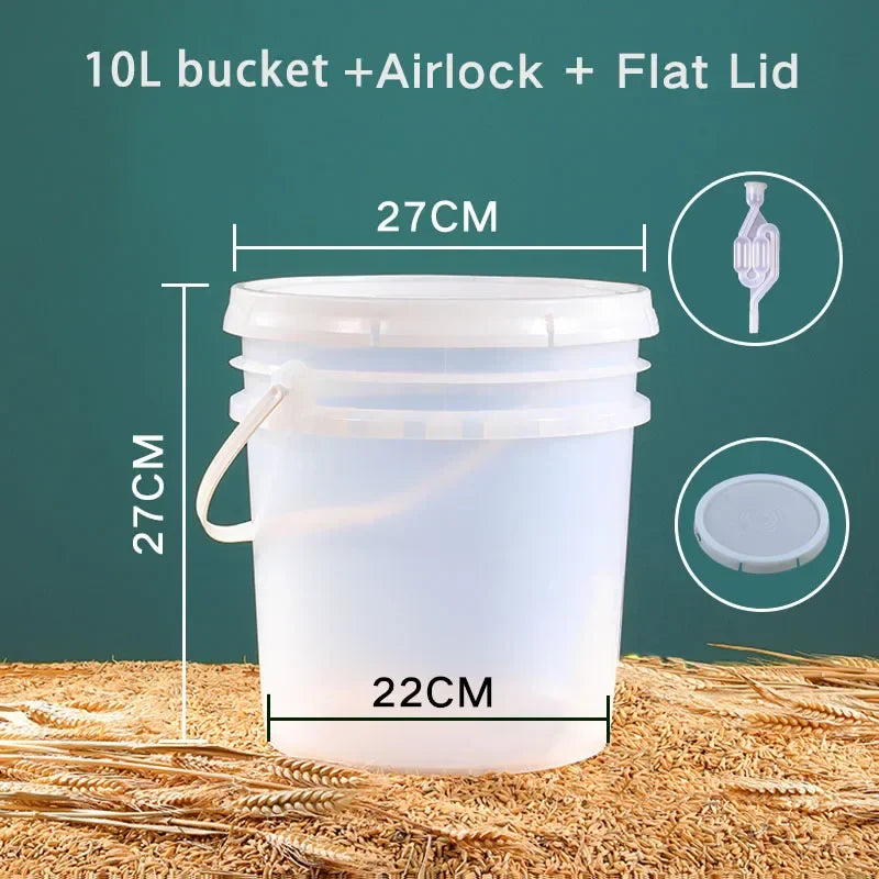 Barware Wine Fermenter Brewing Fermentation Beer For Bucket Making Equipment & With Kit Container Home Airlock